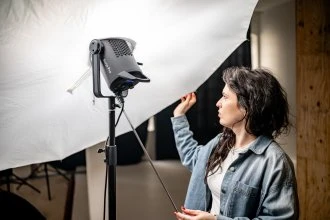 Apšvietimo Įranga - Newell 140 cm Softbox Skėtis, Sidabrinis Atspindintis Vidus
