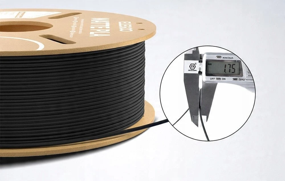 Filament PLA Matte ELEGOO juodos spalvos