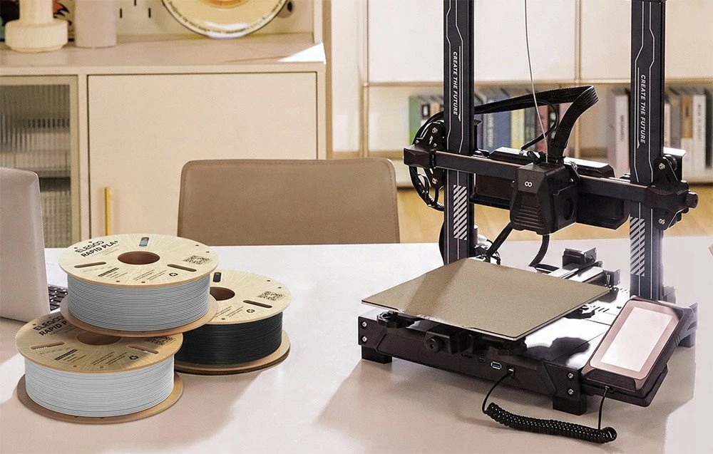 ELEGOO Rapid PLA+ Filament baltos spalvos