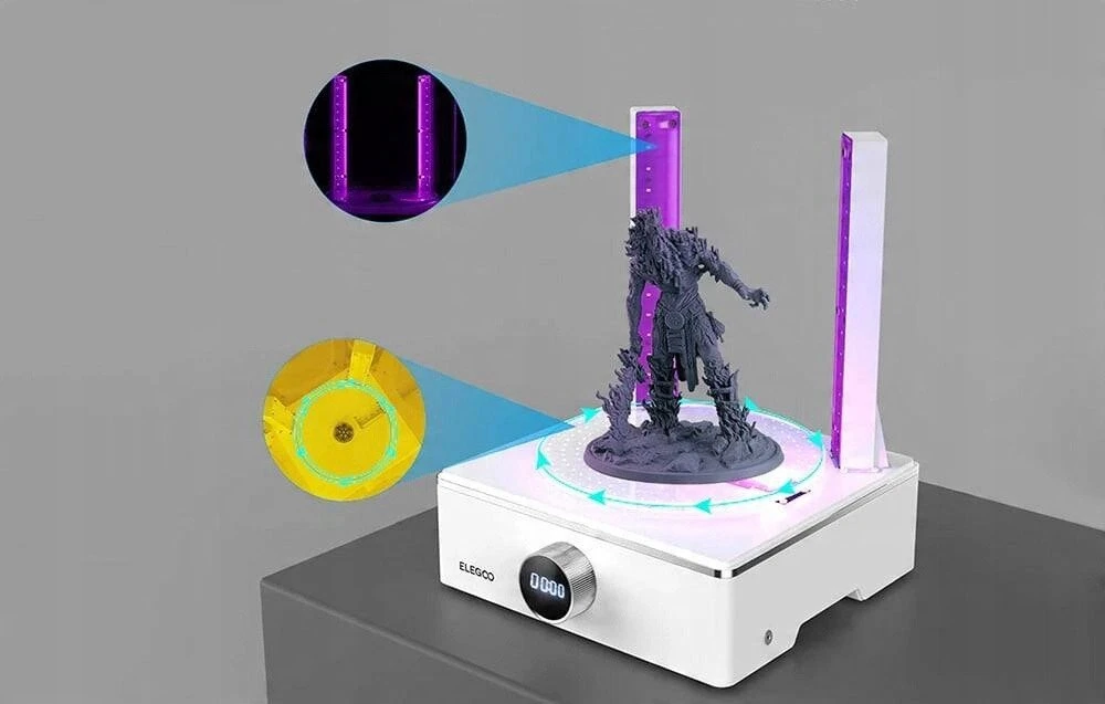 Phrozen 3D spaudinių plovimo ir kietinimo rinkinys ELEGOO Mercury XS