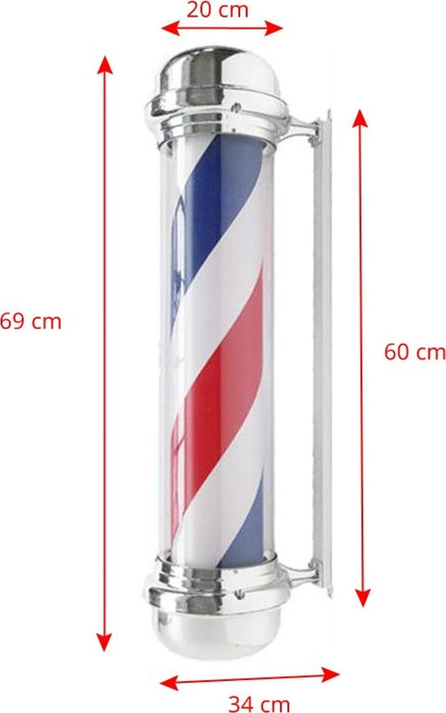 Activeshop Basisukantis šviestuvas-lempa Barber salonams BB08 Big 60cm