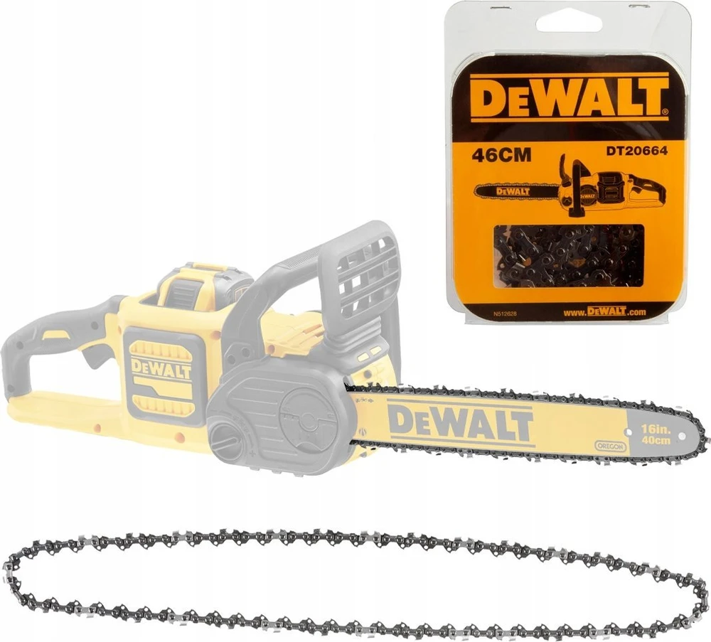 Pjūklo grandinė DeWalt DT20664-QZ; 18''; 46 cm; 3/8''; 62; 1,3 mm