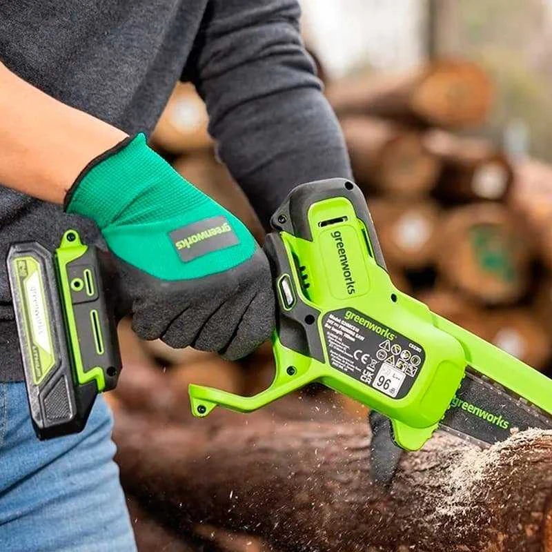 Grandininis pjūklas Greenworks G24MCS10K2; 10 cm; 24 V; 1x2,0 Ah akum.
