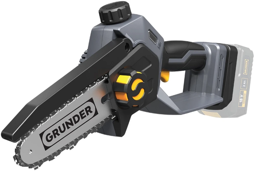 Akumuliatorinis mini grandininis pjūklas „Grunder“ 12 cm 18 V