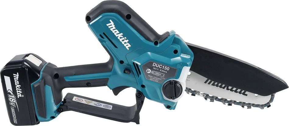 Akumuliatorinis šakų genėtuvas MAKITA DUC150Z, 18V, 150mm, be akumuliatoriaus ir kroviklio