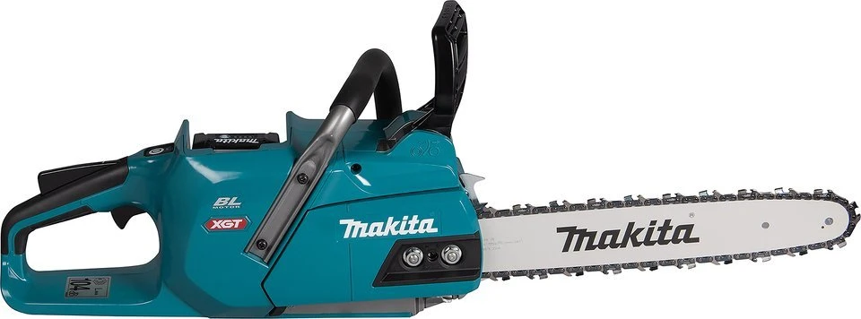 „Makita UC011GT101“ akumuliatorinis grandininis pjūklas, 40 V maks. XGT, BL4050F, DC40RA, BL variklis 350 mm, 25,5 m/s.