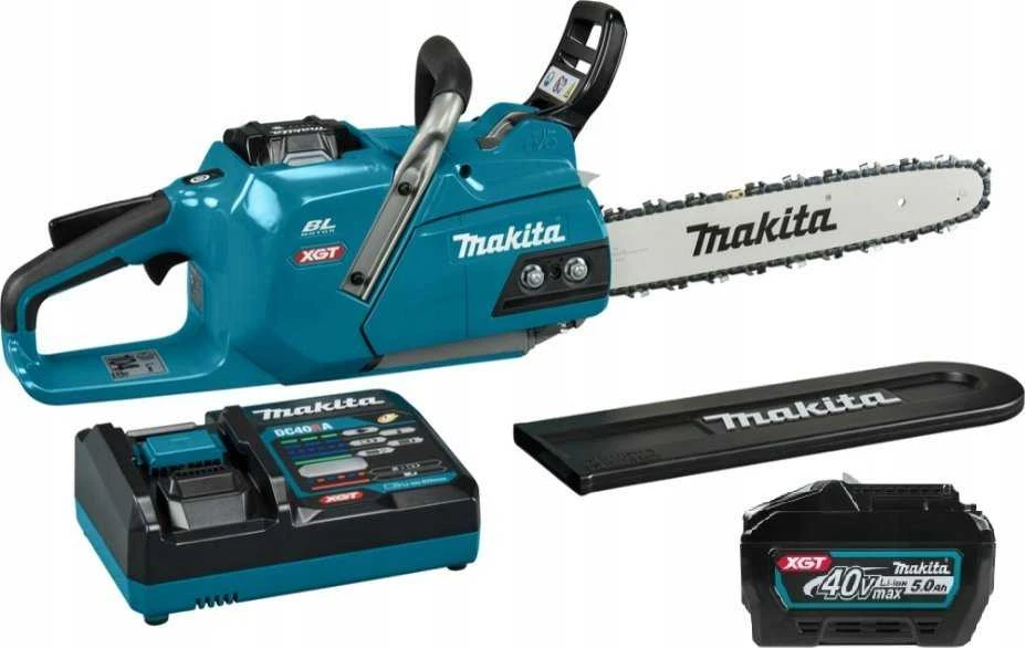 „Makita UC011GT101“ akumuliatorinis grandininis pjūklas, 40 V maks. XGT, BL4050F, DC40RA, BL variklis 350 mm, 25,5 m/s.
