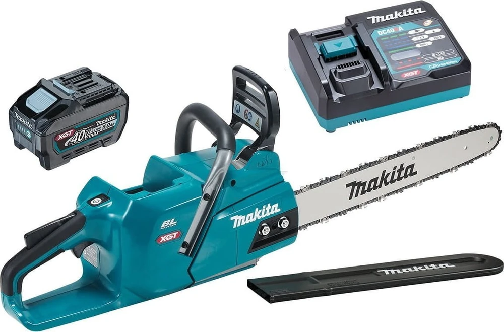 Grandininis pjūklas akumuliatorinė pjūklas grandininis 45cm, 5.0Ah, 40V max XGT, Makita [UC013GT101] + Dovana rękawice