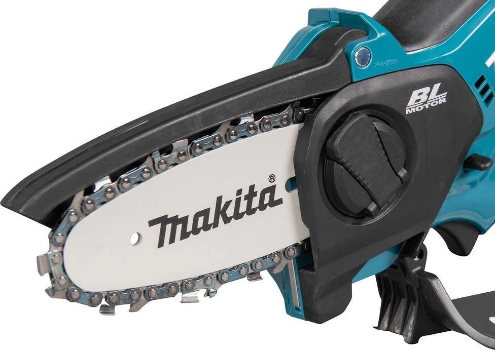 Šakų genėjimo grandininis pjūklas Makita UC100DWA01; 12 V; 1x2,0 Ah akum.; 10 cm juosta