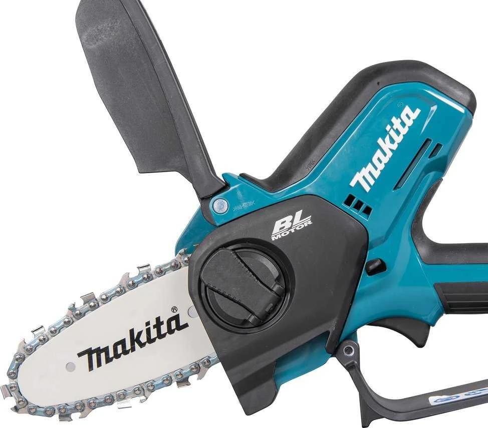 Šakų genėjimo grandininis pjūklas Makita UC100DWA01; 12 V; 1x2,0 Ah akum.; 10 cm juosta