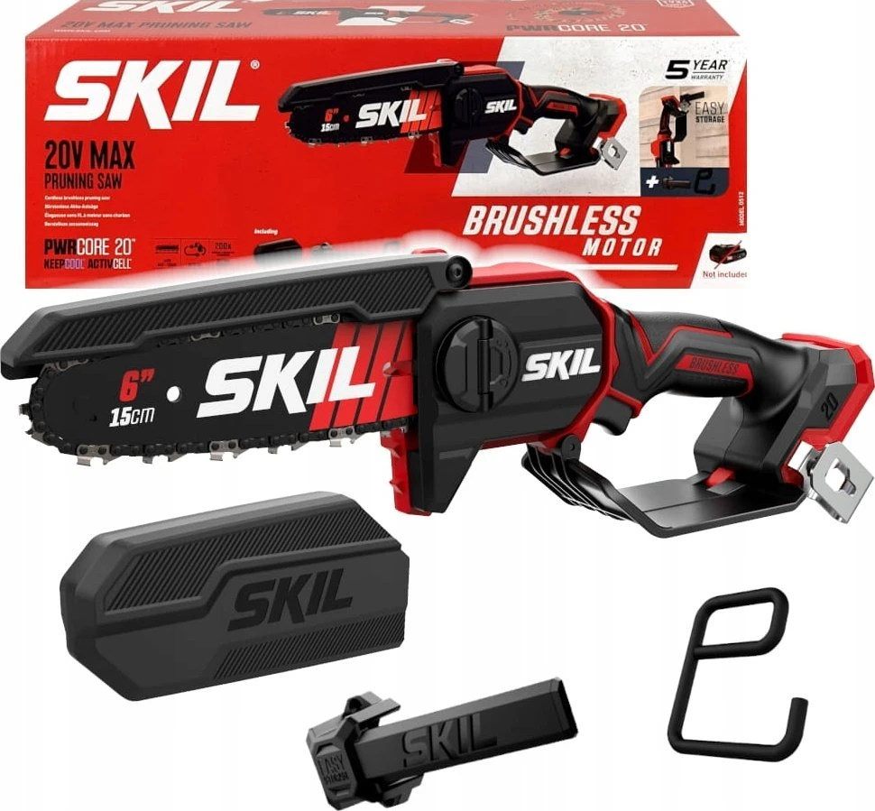 Skil_Red Akumuliatorinis grandininis pjūklas Skil GS1E0512CA, 15 cm