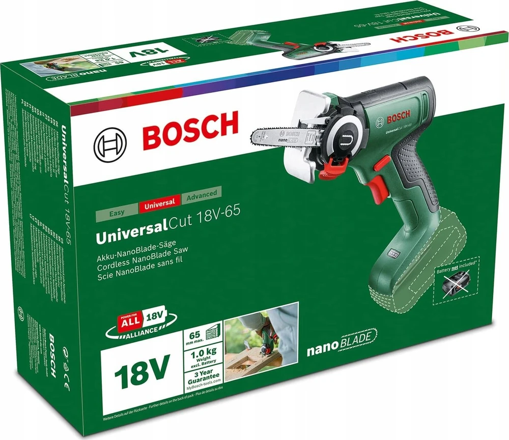 Bosch UniversalCut 18V-65 Solo Siaurapjūklis "NanoBlade"