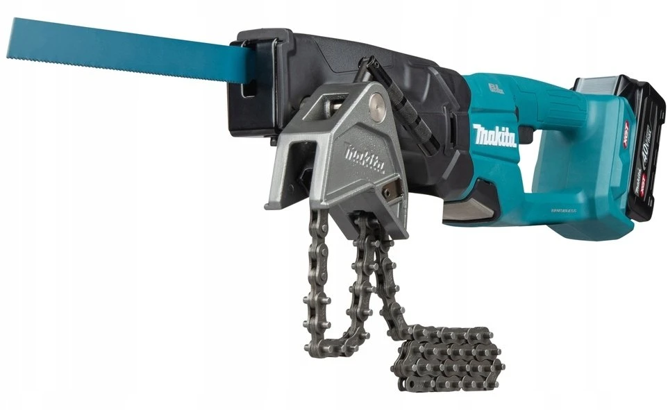 Makita JR003GZ Reciprocating saw XGT, 26mm pjūklelio eiga; su grandininu kreipiamuoju laikikliu; bešepetėlinis variklis, "Z" versija - komplektuojamas be akumuliatoriaus ir kroviklio