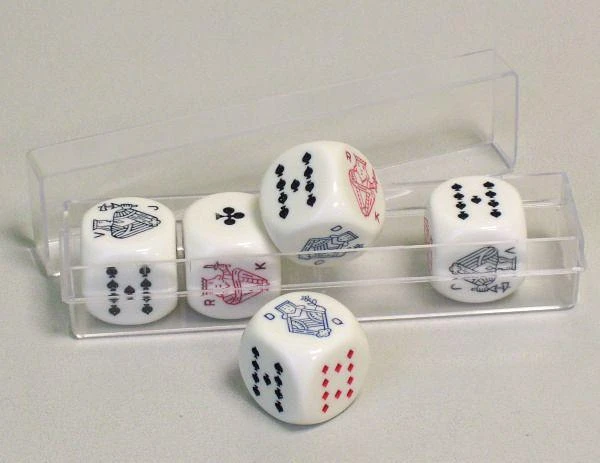 Pokerio kauliukai (16 mm) PIATNIK
