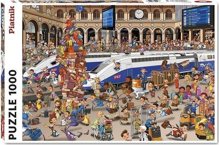 Dėlionė Piatnik Puzzle 1000 Ruyer, PIATNIK geležinkelio stotis