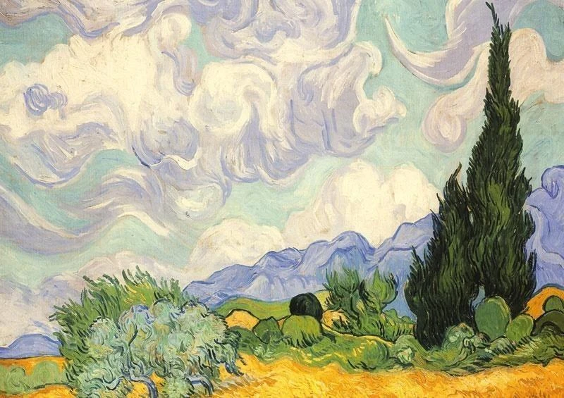 PIATNIK Dėlionė 1000 vnt. - Van Gogas: Kiparisai aprašymas - Prekės nuotrauka
