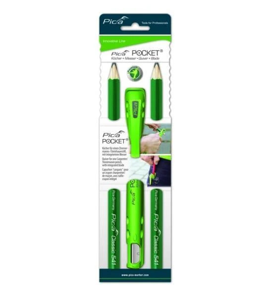 Pica Marker PICA OŁÓWEK KAMIENIARSKI 2vnt. +KOŁCZAN Z OSTRZEM. POCKET