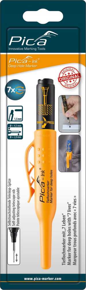 Pica Marker Pica INK Deep Hole Marker juodas SB