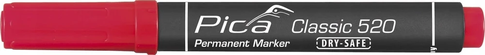 Pica-Marker Pica permanentinis žymeklis 1-4 mm, asorti su Instant-Baltas