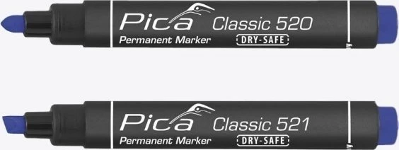 Pica-Marker Pica permanentinis žymeklis 1-4 mm, asorti su Instant-Baltas