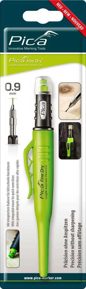 Pica automatinis žymeklis Fine Dry 0,9mm su grafitine šerdimi