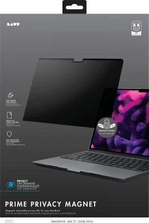 Dėklas LAUT Prime privatumo magnetas – magnetinė privatumo plėvelė, skirta „Macbook Air 15“ M2 2022 / M3 2024 / M4 2025