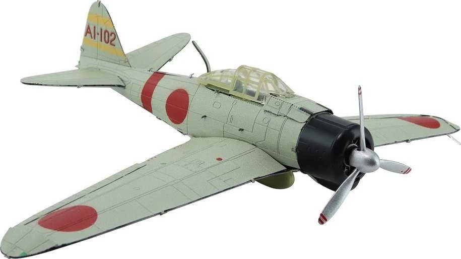 „Piececool Piececool“ metalo dėlionės 3D modelis – „Mitsubishi A6M Zero Airplane“