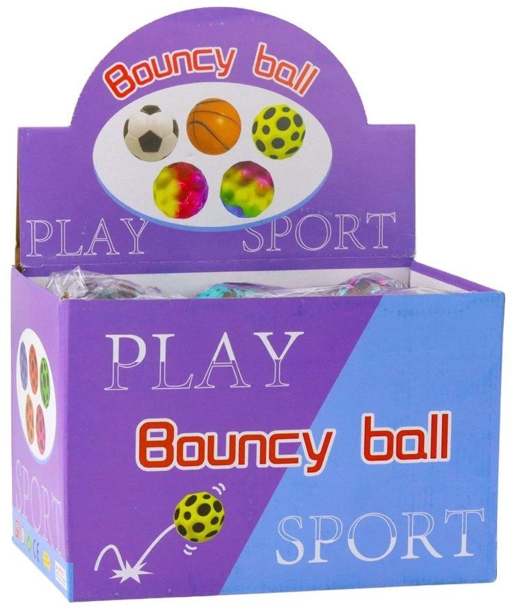 Lean Toys Šokinėjantis kamuolys 9 cm
