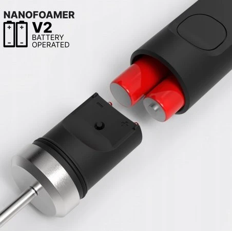 WMF Subminimal NanoFoamer V2 nešiojamas pieno plakiklis (su baterijomis) – Juodas