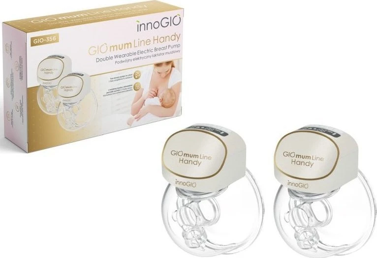InnoGiO elektrinis laisvų rankų pientraukis dvigubas GIOmum GIO-356