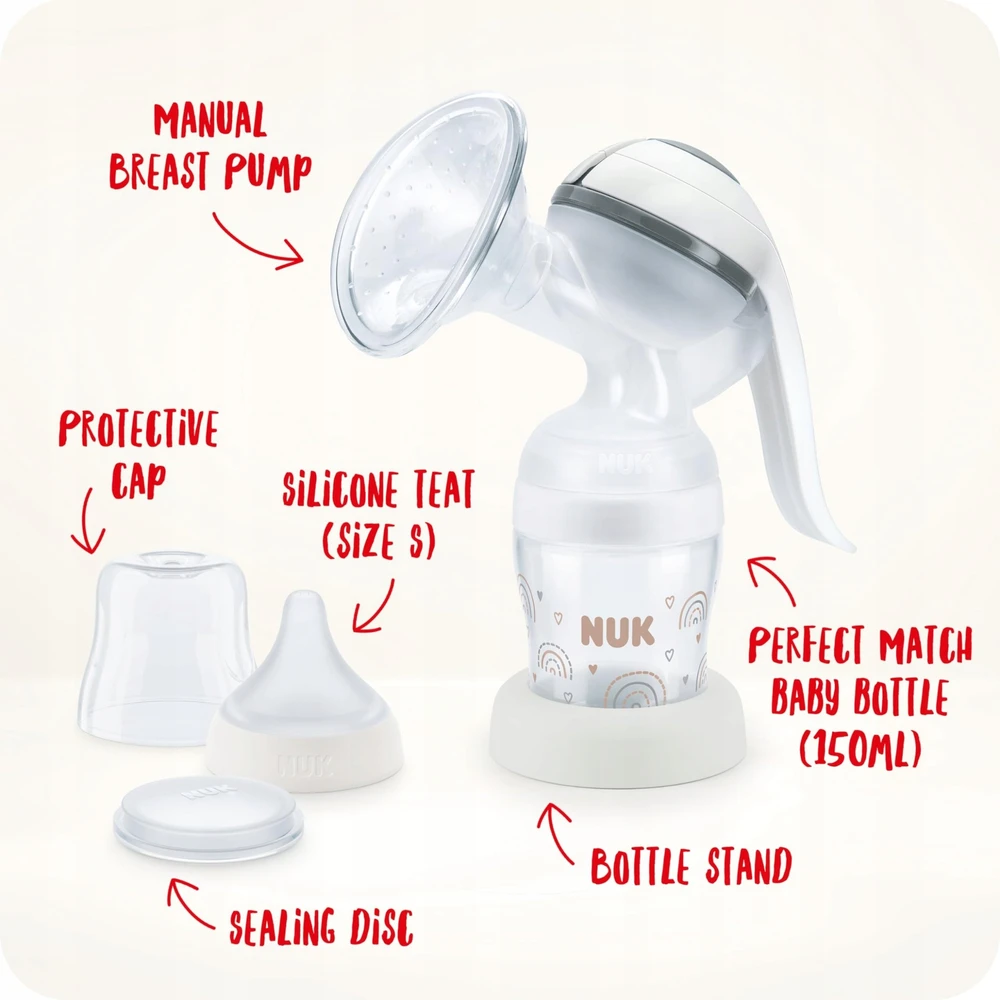 NUK Perfect Match rankinis krūtų siurblys 150 ml