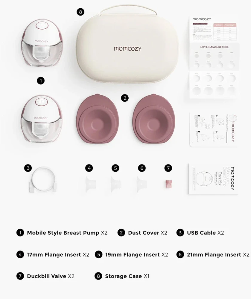 MOMCOZY DVIGUBAS NEŠIOJAMAS BELAIDIS PIENTRAUKIS M6, RAUSVAS