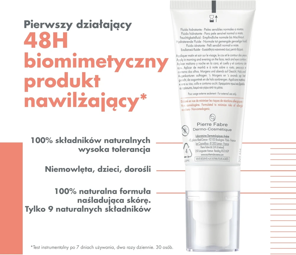 "Avene Tolerance Hydra-10" drėkinamasis veido fluidas 40ml