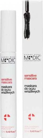 Pierre Rene Medic Sensitive Blakstienų tušas Juodas, 12 ml