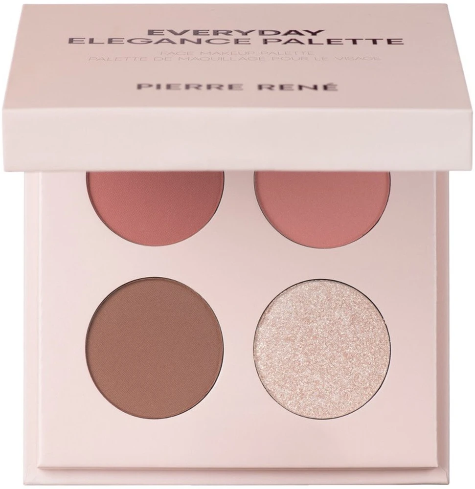 Pierre Rene Everyday Elegance Palette paletka do makijażu twarzy Rose 10g