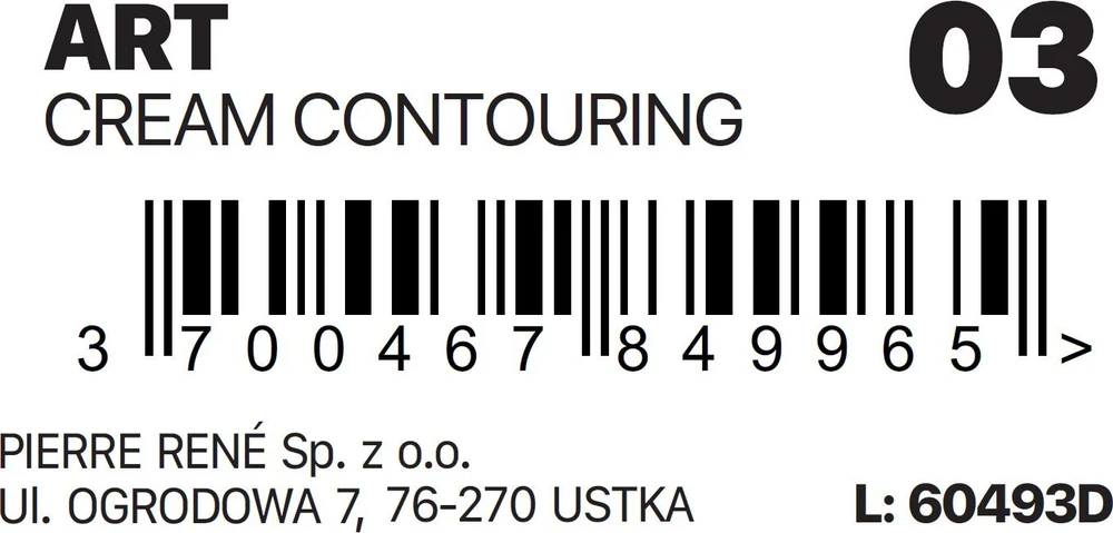 Pierre Rene Art Kreminis Contouring 03, 12 g