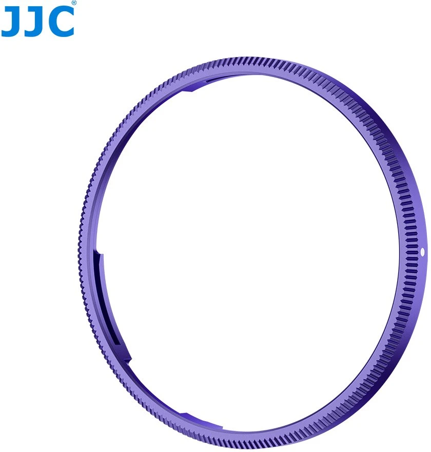 Objektyvo gaubtas JJC Dekoratyvinis žiedas JJC RN-GR3 PURPLE pakaitalas Ricoh GN-1