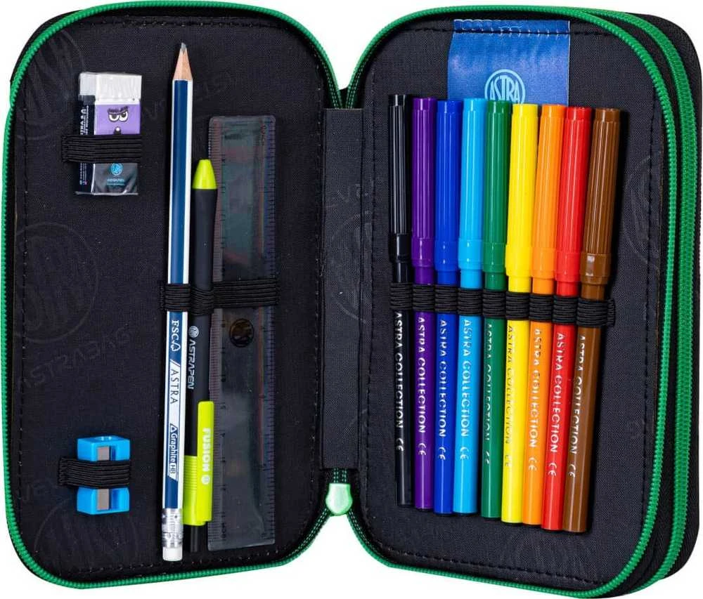 Pieštukas Astra Dvigubas penalas su įranga Astrabag Pixel Hero AC21