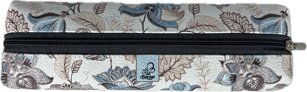 Pieštukų dėklas "Bee-bee" Takso pieštukų dėklas Paisley flowers kava