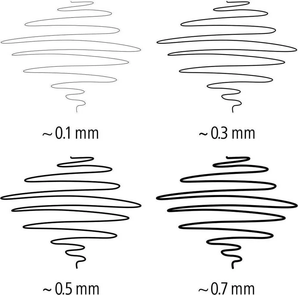 Staedtler Pisak su atramentem pigmentowym komplektas 4 vnt. (0.1 0.3 0.5 0.7mm) Staedtler