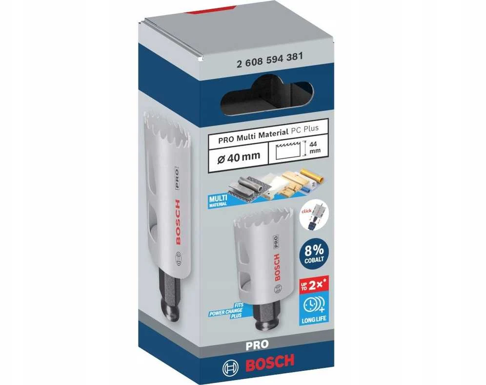 Bosch 40 mm ręž.karūna PRO PC Plus Multi Material