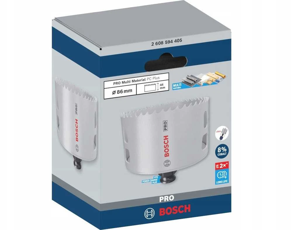 Bosch 86 mm ręž.karūna PRO PC Plus Multi Material