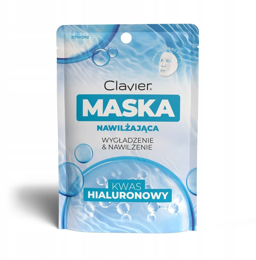 Pilaten Clavier drėkinamoji lakštinė veido kaukė su hialurono rūgštimi 10 vnt.