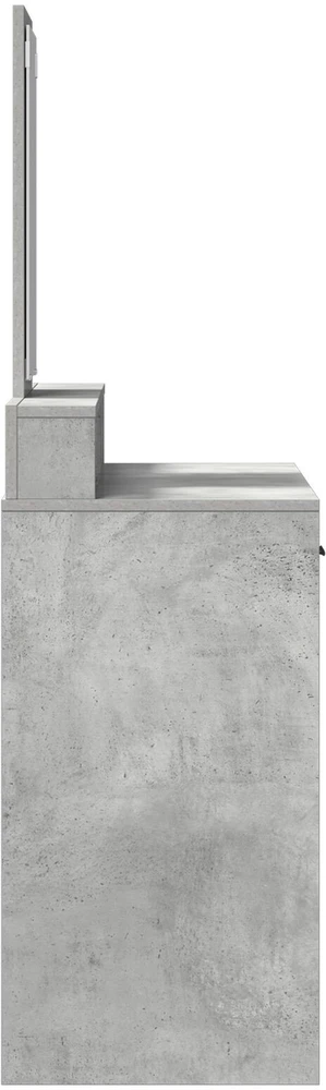Makiažo stalas Betono pilka 100 x 41 x 140 cm Apdirbta mediena