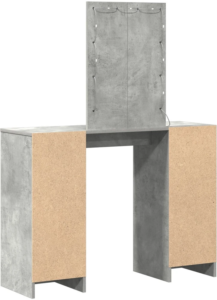 Makiažo stalas Šviesiai pilka 102 x 33 x 135 cm