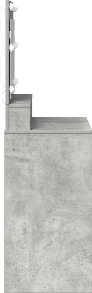 Makiažo stalas Betono pilka 78,5 x 41 x 135 cm Apdirbta mediena