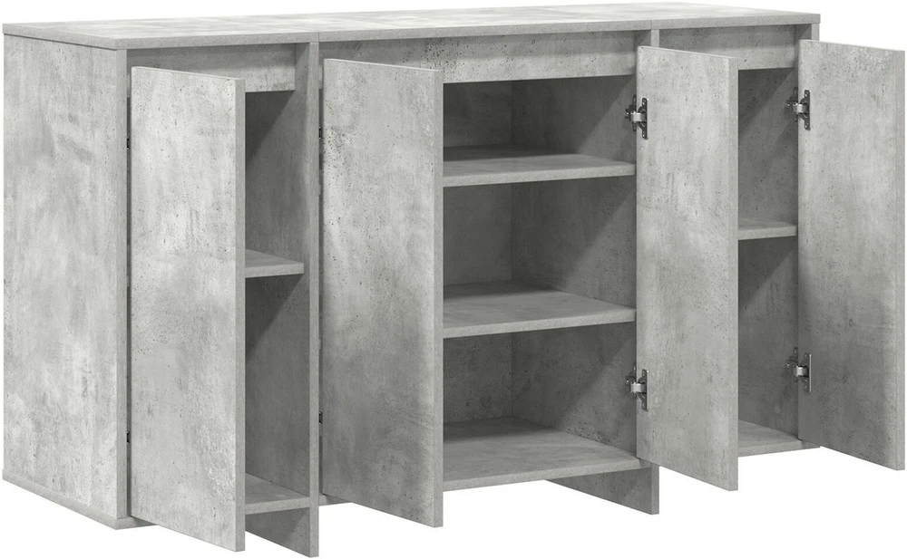 Kabalas Betono pilka 120 x 41 x 75 cm Apdirbta mediena