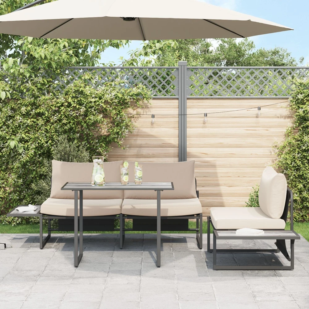 Sodo stalas Pilka 100 x 55 x 70 cm Medis