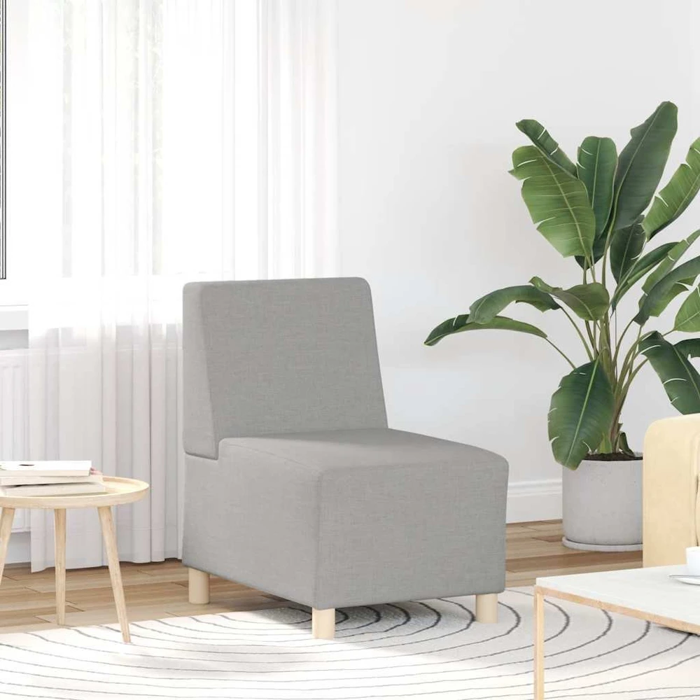 Fotelis Modulinis sofa vienetas be rankų Debesų pilka 55 x 74 x 82 cm