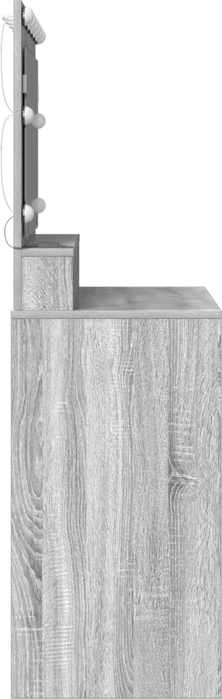 Makiažo stalas Pilkas Sonoma 100 x 41 x 135 cm Apdirbta mediena